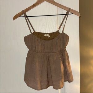 SOLD PacSun L.A. Hearts Baby Doll Tank Light Brown Size XS NEW